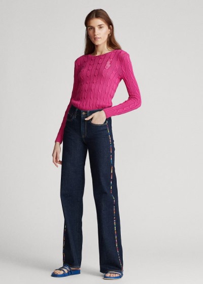 Women's Polo Ralph Lauren Ulta Stretch Wide-Leg Jeans | 213594HKV